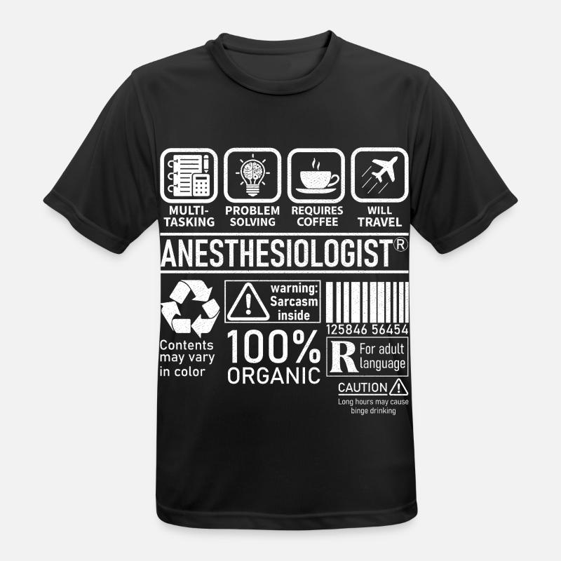 Anesthesiologist multi tasking problem solving - Männer T-Shirt atmungsaktiv - Schwarz