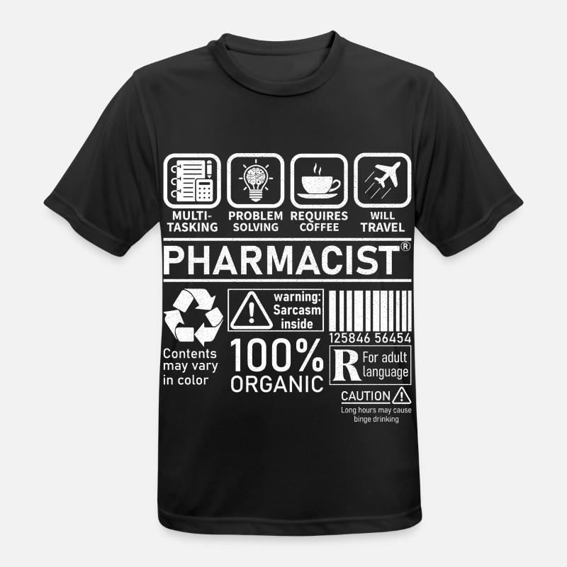 Pharmacist multi tasking problem solving - Men's Breathable T-Shirt - black
