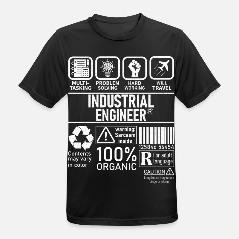 Industrial Engineer multi tasking problem solving - Männer T-Shirt atmungsaktiv - Schwarz