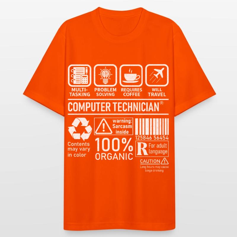 Computer Technician multi tasking problem solving Männer T-Shirt atmungsaktiv