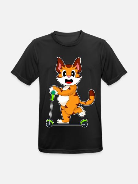 Tiger Scooter - Men's Breathable T-Shirt - black