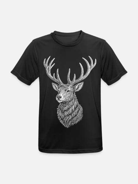 Deer - Men's Breathable T-Shirt - black