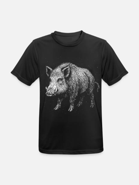 Sanglier - T-shirt respirant Homme - noir