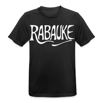 Rabauke - Männer T-Shirt atmungsaktiv - Schwarz - Vorne - AI Model Male 178 light (178cm)