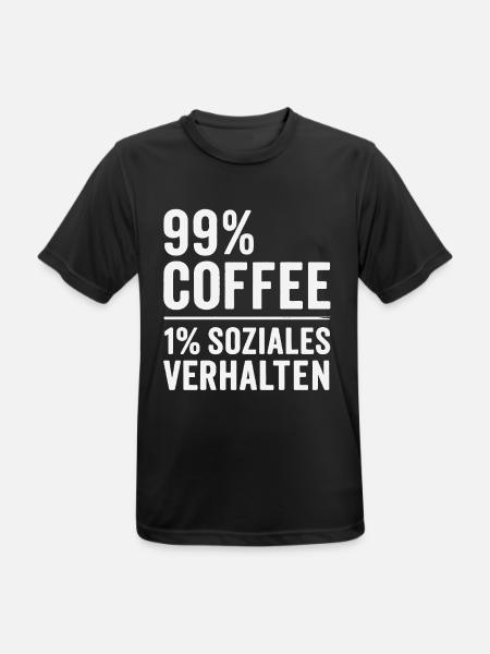 99% Coffee - Men's Breathable T-Shirt - black