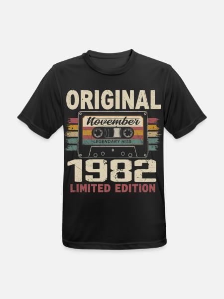 November 1982 Gift November 1982 - Men's Breathable T-Shirt - black