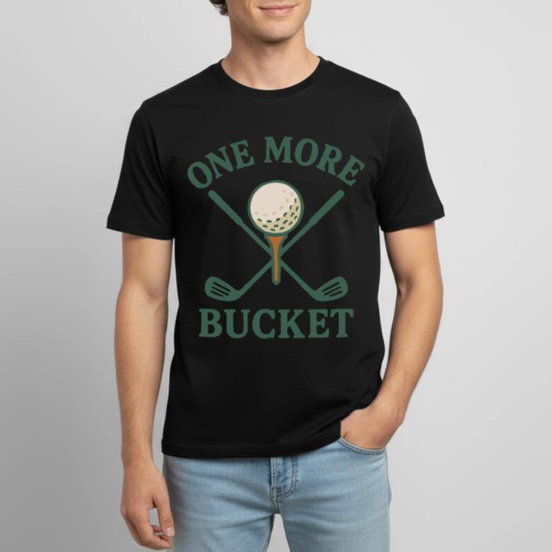 Ein weiterer Eimer Golfschläger Fun Design Männer T-Shirt atmungsaktiv