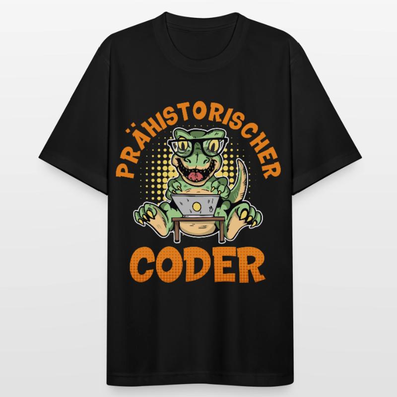 Coding PREHISTORIC CODER Fun Men's Breathable T-Shirt