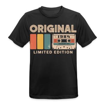 Original 1984 Anniversaire 1984 Cadeau 1984 Retro - T-shirt respirant Homme - noir - Devant - AI Model Male 178 light (178cm)