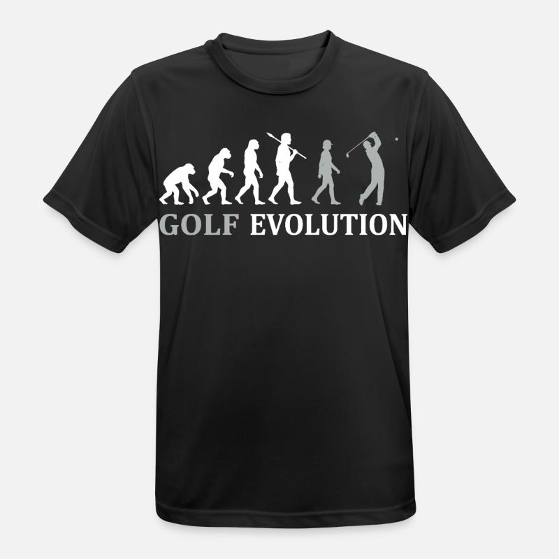 Golf Evolution – The Perfect Golfer's Gift - Men's Breathable T-Shirt - black