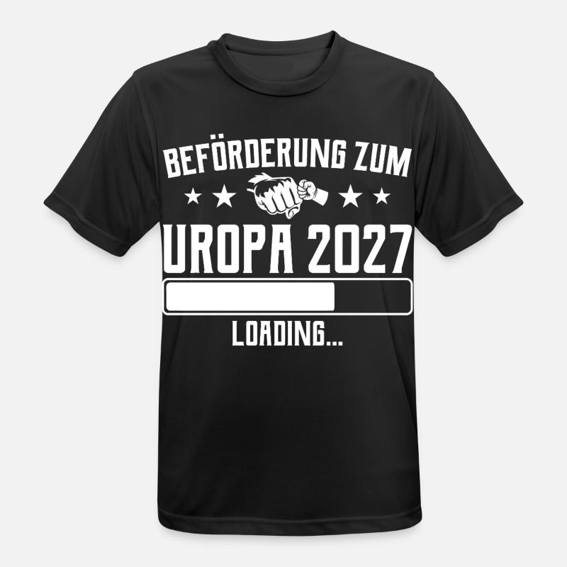 Werdender Uropa 2027 Beförderung Loading - Männer T-Shirt atmungsaktiv - Schwarz