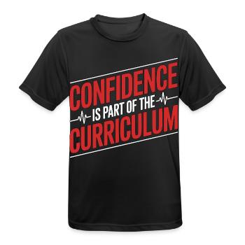 Paramedic Confidence Is Part Of Emergency Services - Men's Breathable T-Shirt - black - Front - AI Model Male 178 light (178cm)