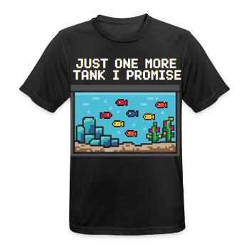 Diction du joueur d’aquarium - T-shirt respirant Homme - noir - Devant - AI Model Male 178 light (178cm)