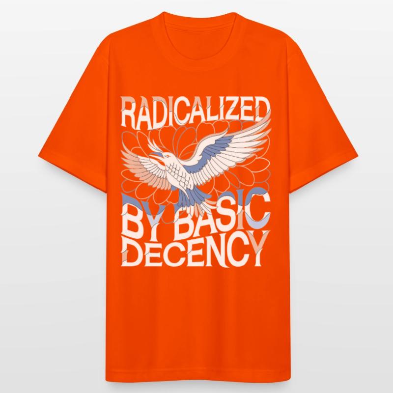 Radicalized by Basic Decency Statement Art Men's Breathable T-Shirt