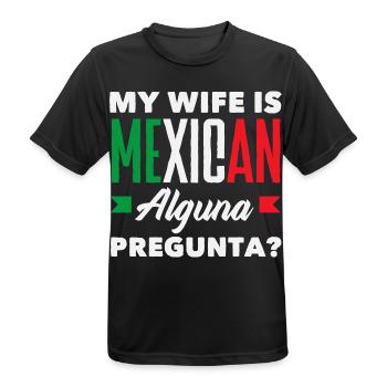 Mexiko Stolz & Heimat Mexikaner Mexico Flagge - Männer T-Shirt atmungsaktiv - Schwarz - Vorne - AI Model Male 178 light (178cm)