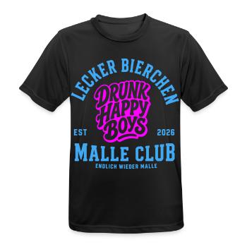 Malle 2026 Lecker Bierchen Malle Club - Männer T-Shirt atmungsaktiv - Schwarz - Vorne - AI Model Male 178 light (178cm)