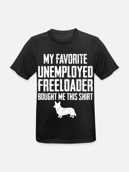 Lustiger Corgi-Schmarotzer - Männer T-Shirt atmungsaktiv - Schwarz