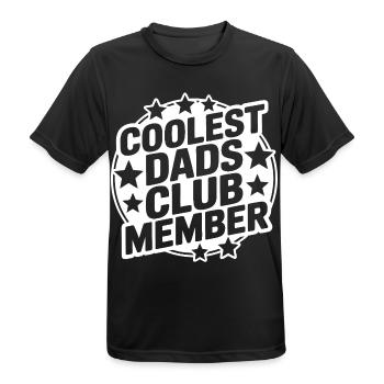 Super Papa Club - T-shirt respirant Homme - noir - Devant - AI Model Male 178 light (178cm)