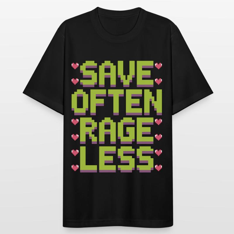 Game Developer Save Often Rage Less Web Developer Männer T-Shirt atmungsaktiv