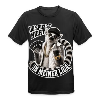 Tu n’es pas à mon niveau - T-shirt respirant Homme - noir - Devant - AI Model Male 178 light (178cm)