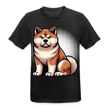 Akita Akita owner Akitas Akita lover Akitafan - Men's Breathable T-Shirt - black - Front - AI Model Male 178 light (178cm)