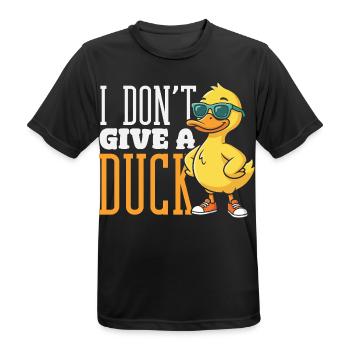 Motifs drôles de canards Citons amoureux de canards - T-shirt respirant Homme - noir - Devant - AI Model Male 178 light (178cm)