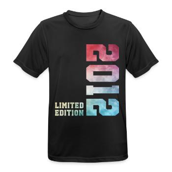14. Geburtstag Limited Edition 2012 Jahrgang 2012 - Männer T-Shirt atmungsaktiv - Schwarz - Vorne - AI Model Male 178 light (178cm)