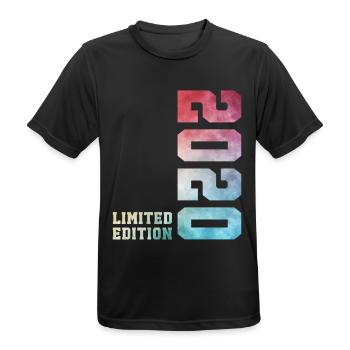 6e anniversaire Édition Limitée 2020 – Millésime 2020 - T-shirt respirant Homme - noir - Devant - AI Model Male 178 light (178cm)