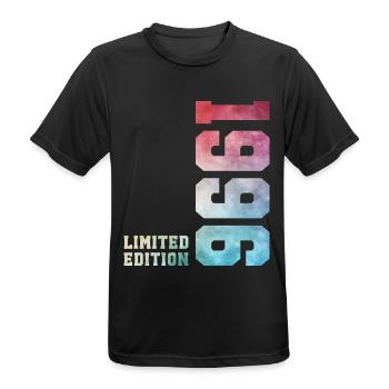 30. Geburtstag Limited Edition 1996 Jahrgang 1996 - Männer T-Shirt atmungsaktiv - Schwarz - Vorne - AI Model Male 178 light (178cm)