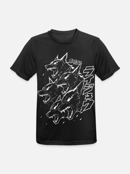 Dämonen Wolfsrudel Donner Monster - Männer T-Shirt atmungsaktiv - Schwarz