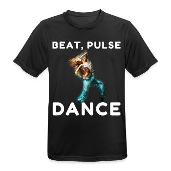 Beat Pulse Dance Silhouette - Männer T-Shirt atmungsaktiv - Schwarz - Vorne - AI Model Male 178 light (178cm)