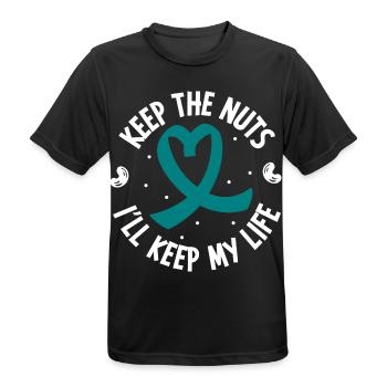 Nussfrei - Leben retten - Anaphylaxie - Männer T-Shirt atmungsaktiv - Schwarz - Vorne - AI Model Male 178 light (178cm)