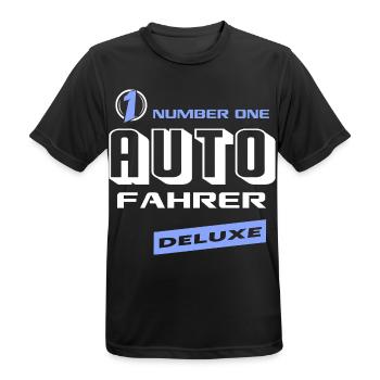 Autofahrer Number One Deluxe Bester Fahrzeuge - Männer T-Shirt atmungsaktiv - Schwarz - Vorne - AI Model Male 178 light (178cm)
