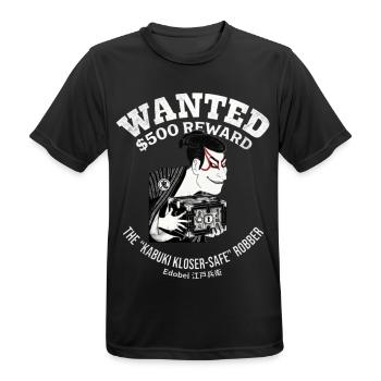 Sharaku Kabuki Edobei Wanted Poster Japanese Art - Männer T-Shirt atmungsaktiv - Schwarz - Vorne - AI Model Male 178 light (178cm)