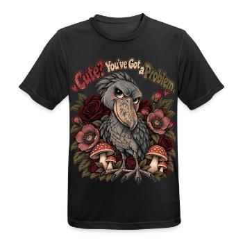 Schuhschnabel – Süß? Du hast ein Problem - Männer T-Shirt atmungsaktiv - Schwarz - Vorne - AI Model Male 178 light (178cm)