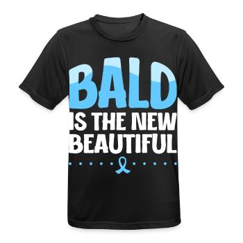 Glatze ist schön - Neue Schönheit - Männer T-Shirt atmungsaktiv - Schwarz - Vorne - AI Model Male 178 light (178cm)
