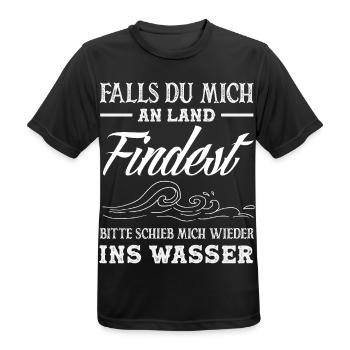 Schwimmsport Schwimmer Spruch Geschenk - Männer T-Shirt atmungsaktiv - Schwarz - Vorne - AI Model Male 178 light (178cm)