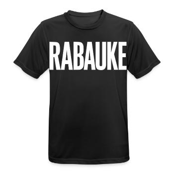 Rabauke - Männer T-Shirt atmungsaktiv - Schwarz - Vorne - AI Model Male 178 light (178cm)
