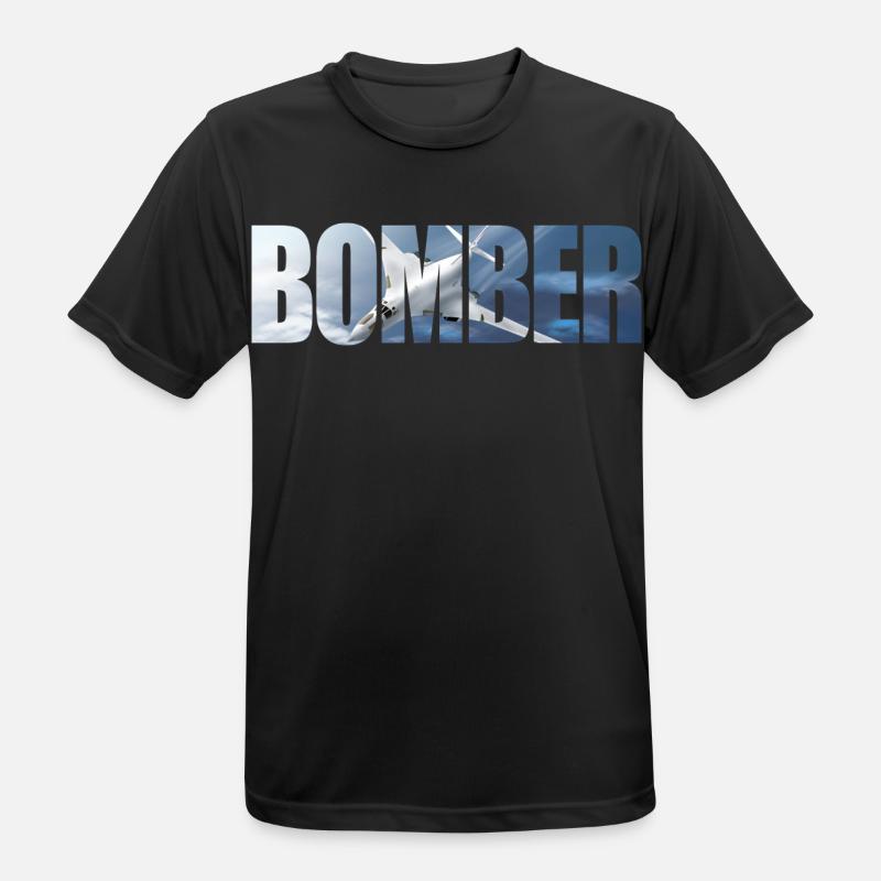 Bomber Tu-160 - Men's Breathable T-Shirt - black