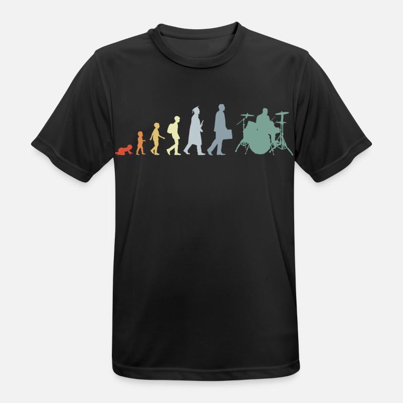 Drummer Evolution - Men's Breathable T-Shirt - black