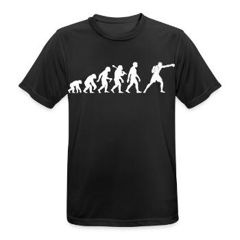 Box Evolution Graphic Boxing Boxing Men Boys - Men's Breathable T-Shirt - black - Front - AI Model Male 178 light (178cm)
