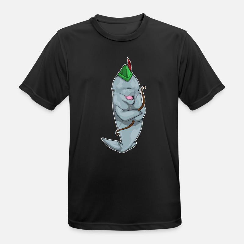 Delfin Bogenschütze Bogen - Männer T-Shirt atmungsaktiv - Schwarz