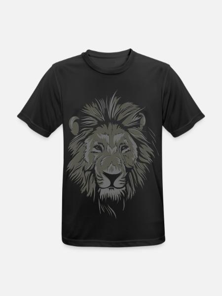 Ich bin ein Löwe - Männer T-Shirt atmungsaktiv - Schwarz