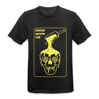Everyday Raclette Club - Männer T-Shirt atmungsaktiv - Schwarz - Vorne - AI Model Male 178 light (178cm)