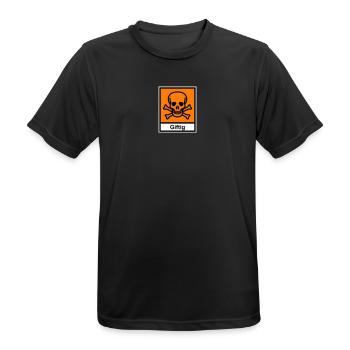 Giftig - Männer T-Shirt atmungsaktiv - Schwarz - Vorne - AI Model Male 178 light (178cm)