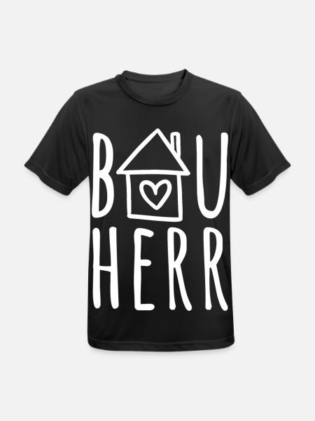 Hausbau Haus bauen Baustelle Eigenheim Bauherr - Männer T-Shirt atmungsaktiv - Schwarz