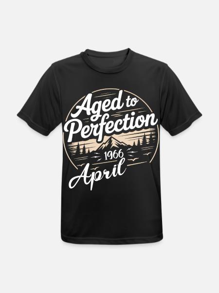 April 1966 birthday april 1966 - Men's Breathable T-Shirt - black
