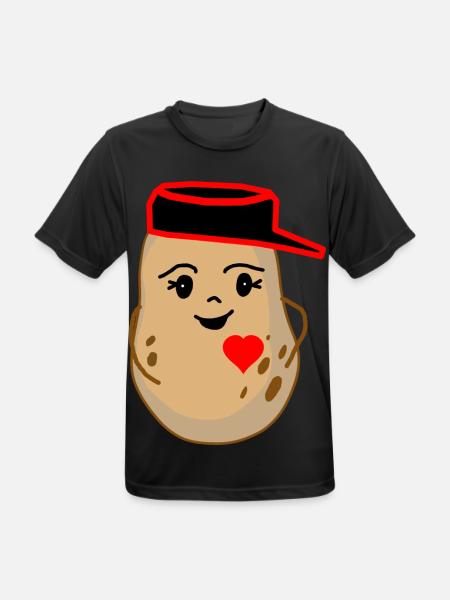 Hearty Potato Potato Vegetable Fantasy - Men's Breathable T-Shirt - black