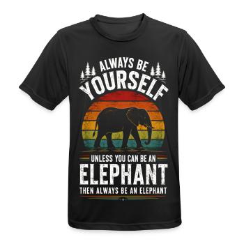 Sois toujours toi-même - Männer T-Shirt atmungsaktiv - Schwarz - Vorne - AI Model Male 178 light (178cm)