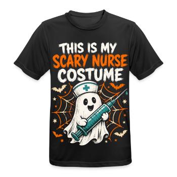 Nurse Nurse Halloween - Men's Breathable T-Shirt - black - Front - AI Model Male 178 light (178cm)